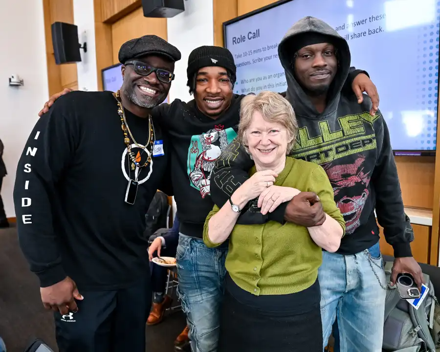 group posing for the camera