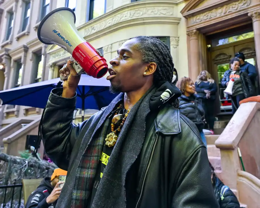 person with a megaphone