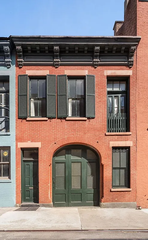red brick carriage house exterior