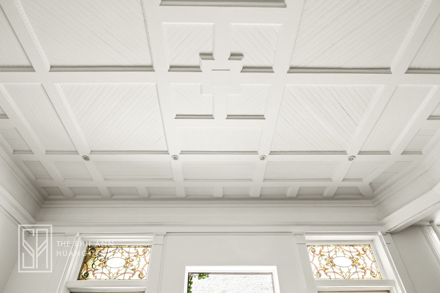 detail of coffered ceiling