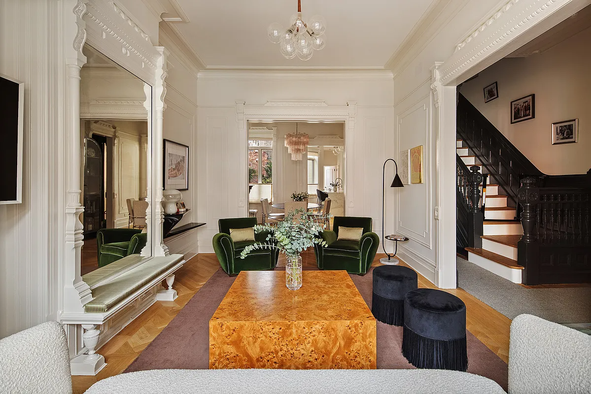 park slope parlor with pier mirror