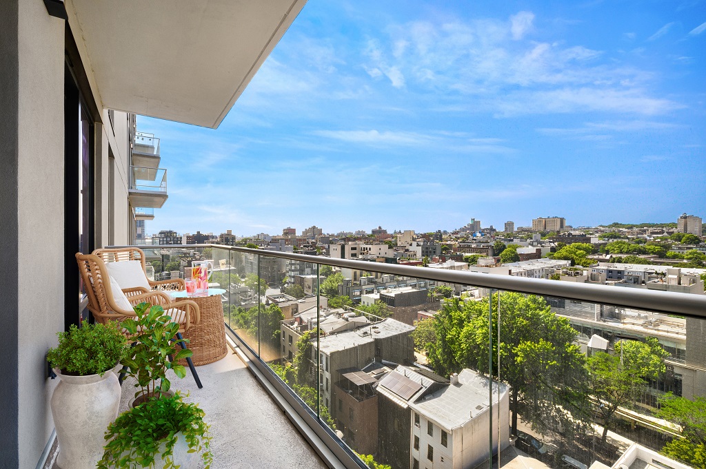 balcony with room for seating