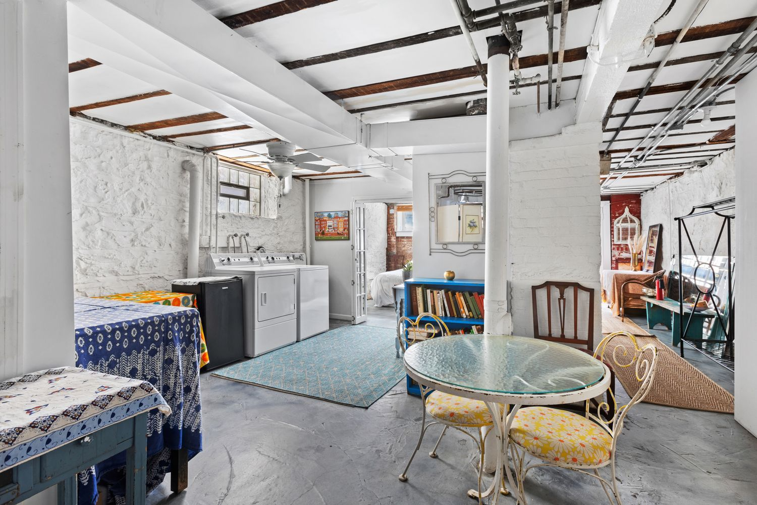 garden level with laundry area