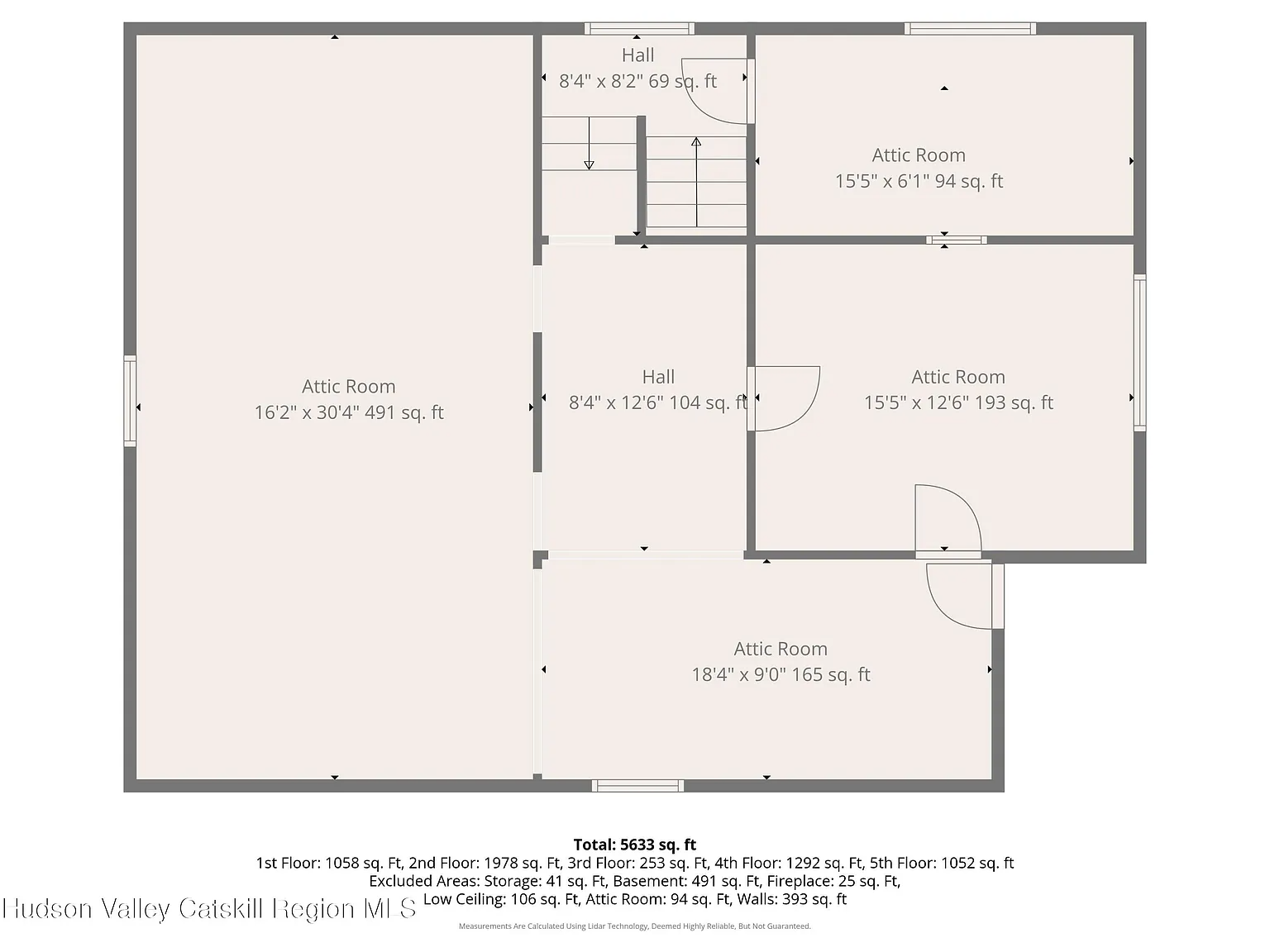 attic floorplan with storage space