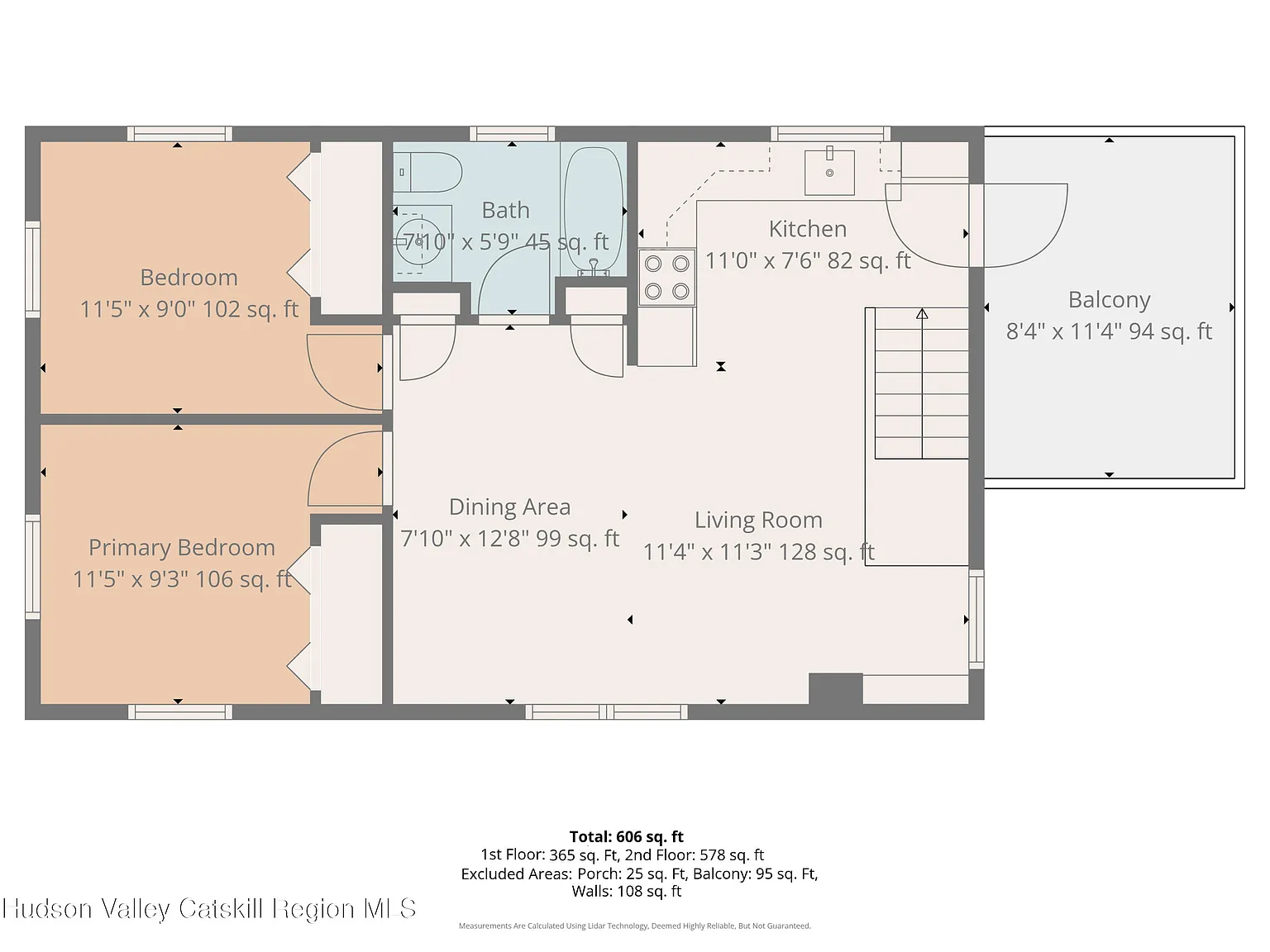 apartment with two bedrooms floorplan
